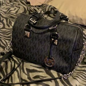 Michael kors satchel black handbag